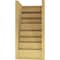Ekena Millwork 10"W x 10"D x 20"H Wide Landon Rough Cedar Woodgrain TimberThane Corbel, Primed Tan CORUR10X10X20LANRCPR - alternate 4